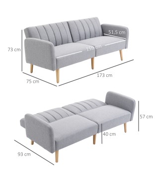 Sofá Cama de 2 Plazas