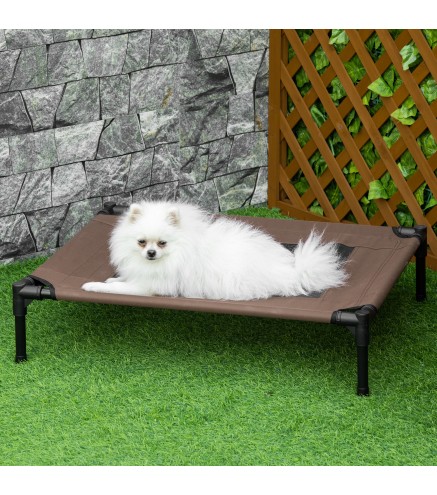 Cama Elevada para Perros Gatos Portátil Cama para Mascotas con Zona de Malla Transpirable y Tela Oxford para Interior Exterior 7