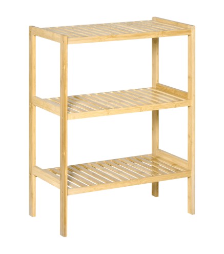 Estantería de Bambú de 3 Niveles