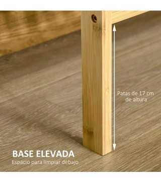 Estantería de Bambú de 3 Niveles