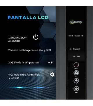 Nevera y Congelador de Compresor