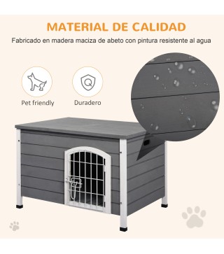 Caseta para Perros de Madera