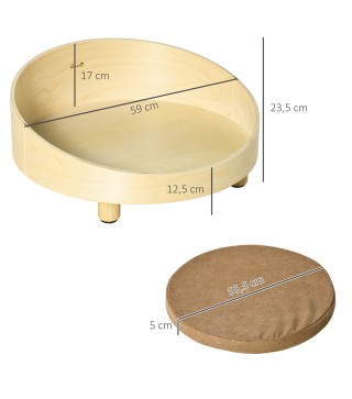 Cama de Madera para Perros