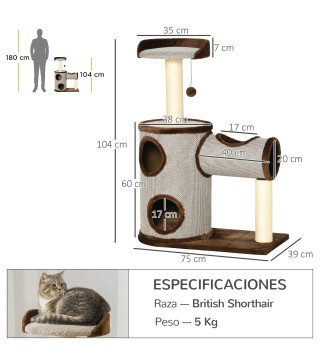 Árbol Rascador para Gatos