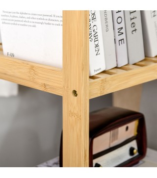 Estantería de Bambú de 4 Niveles