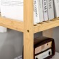 Estantería Librería de Bambú Mueble Organizador Multifuncional de 4 Niveles con Antivuelco 62x33x112 cm Natural Estantería Librería de Bambú Mueble Organizador Multifuncional de 4 Niveles con Antivuelco 62x33x112 cm Natural