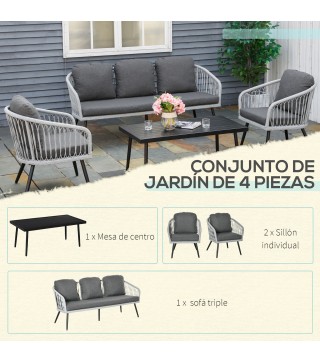 Conjunto de Muebles de Ratán