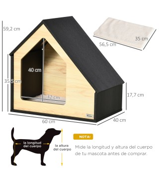 Casa de Madera para Perros
