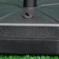 Base de Sombrilla Rellenable de Agua 28 kg o Arena 40 kg Soporte de Parasol Octagonal Apto para Postes de 38mm 48 mm para Jardín