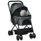 Carrito para Perros Plegable con Mango Reversible Ventana de Malla Cesta de Almacenamiento 76,5x52x95 cm Gris Carrito para Perros Plegable con Mango Reversible Ventana de Malla Cesta de Almacenamiento 76,5x52x95 cm Gris