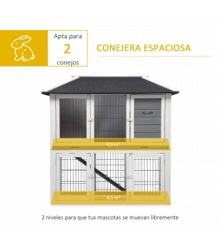 Conejera de Exterior de Madera