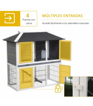 Conejera de Exterior de Madera
