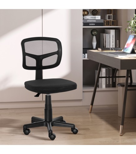 Silla de Oficina Ergonómica de Malla Silla de Escritorio Giratoria 360° con Altura Ajustable Soporte Lumbar Transpirable y Rueda