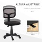 Silla de Oficina Ergonómica de Malla Silla de Escritorio Giratoria 360° con Altura Ajustable Soporte Lumbar Transpirable y Rueda