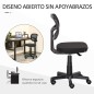 Silla de Oficina Ergonómica de Malla Silla de Escritorio Giratoria 360° con Altura Ajustable Soporte Lumbar Transpirable y Rueda