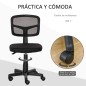 Silla de Oficina Ergonómica de Malla Silla de Escritorio Giratoria 360° con Altura Ajustable Soporte Lumbar Transpirable y Rueda