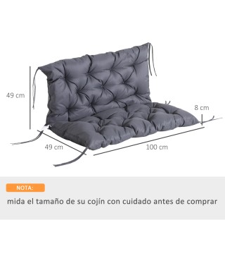 Cojín para Banco con Respaldo