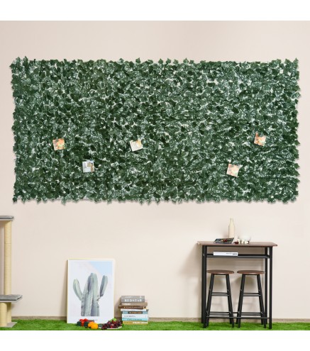 Seto Artificial Ocultación Jardín en Rollo 3x1,5 m Valla de Privacidad de Hiedra Artificial para Balcón Exterior