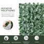Seto Artificial Ocultación Jardín en Rollo 3x1,5 m Valla de Privacidad de Hiedra Artificial para Balcón Exterior