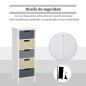 Cómoda de Madera con 5 Cajones Cajonera Auxiliar de Almacenaje con Patas Elevadas Estilo Moderno para Dormitorio Salón Baño 35x2