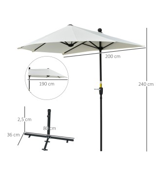 Sombrilla de Pared de Jardín