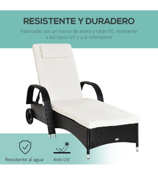Tumbona de Ratán