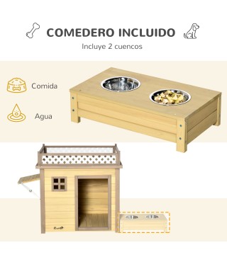 Casa para Perros de Madera