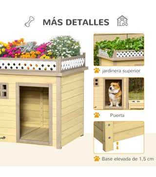 Casa para Perros de Madera
