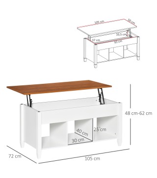 Mesa de Centro Elevable