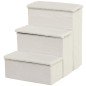 Escalera para Mascotas de 3 Peldaños Plegable con Tapas Abatibles y Espacio de Almacenamiento 3 Escalones de Perros Gatos Pequeñ Escalera para Mascotas de 3 Peldaños Plegable con Tapas Abatibles y Espacio de Almacenamiento 3 Escalones de Perros Gatos Pequeñ