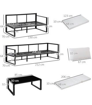 Conjunto de Muebles de Jardín