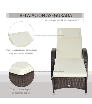 Tumbona de Ratán