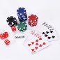 Maletín de Poker Profesional de Aluminio con 200 Fichas Juego Set de Poker Casino con 5 Dados 2 Barajas de Cartas y 1 Ficha de C