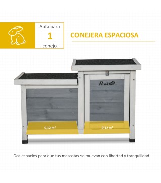 Conejera de Exterior de Madera