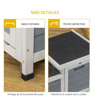 Conejera de Exterior de Madera