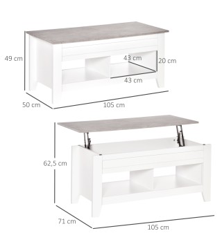 Mesa de Centro Elevable