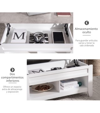 Mesa de Centro Elevable