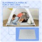 Tienda de Campaña para Niños de +3 Años Tipi Infantil de Madera Portátil con Ventana Colchoneta y Bolsa de Transporte para Inter