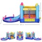 Castillo Inflable Infantil con Tobogán Cama de Salto Piscina Inflador y Bolsa de Transporte 360x175x180 cm Multicolor