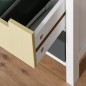 Cómoda de Madera con 6 Cajones Cajonera Auxiliar de Almacenaje con Patas Elevadas Estilo Moderno para Dormitorio Salón Baño 62x2