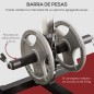 Máquina de Musculación Estación de Entrenamiento para Jalón al Pecho con Polea y Asiento Regulable para Entrenamiento en Gimnasi