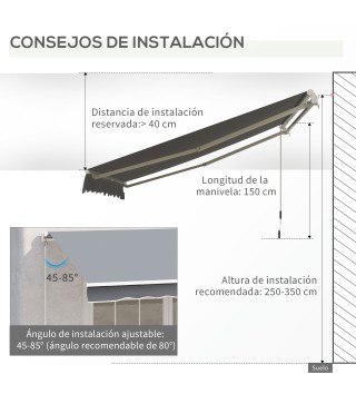 Toldo Manual Retráctil