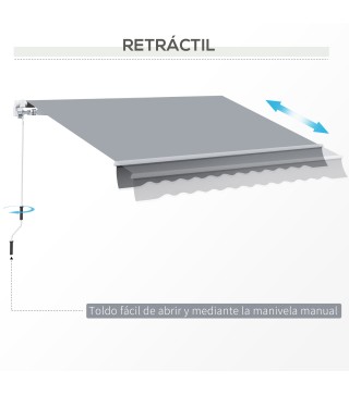 Toldo Manual Retráctil
