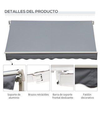 Toldo Manual Retráctil