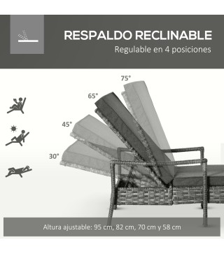 Tumbona de Ratán