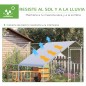 Gallinero para Exterior Jaula para Gallinas de Acero Galvanizado con Cubierta de PE y Cerradura 3x4x2 m Plata