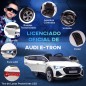 Coche de Batería para Niños 12V Audi E-tron con Mando a Distancia Faros Bocina Música Velocidad 3-5 km/h Blanco