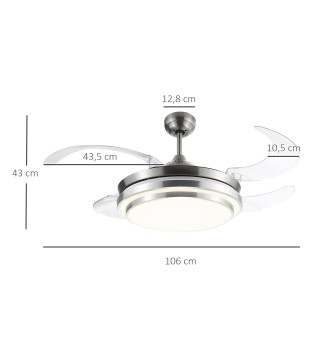 Ventilador de Techo con Luz