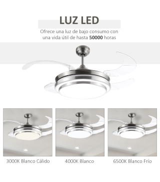Ventilador de Techo con Luz