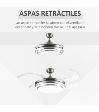Ventilador de Techo con Luz